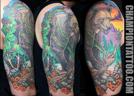 Tattoos - Bear Sunset - 107843